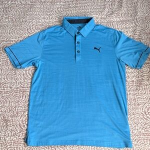 Puma Men's Cloudspun Haystack Blue Polo Shirt